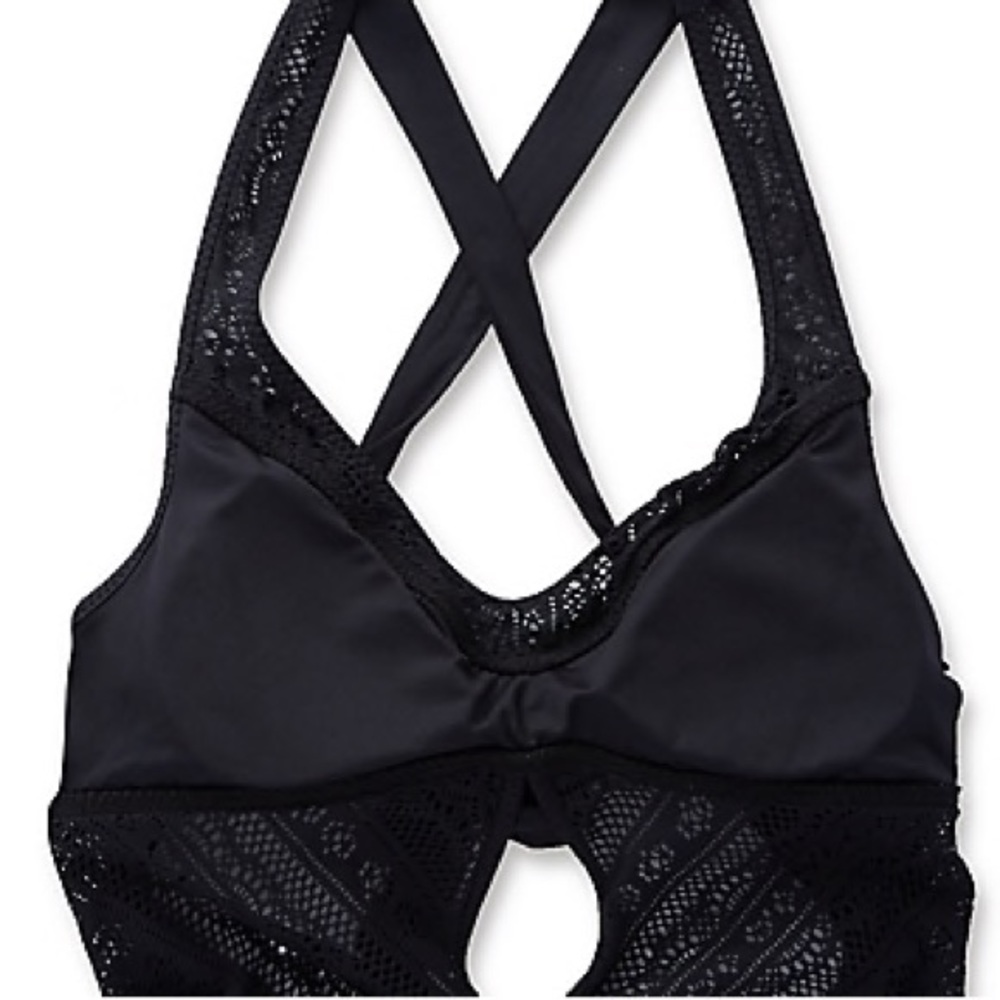 Becca Color Play Crochet Tie-Front 1Piece Swimsuit - Picture 7 of 8